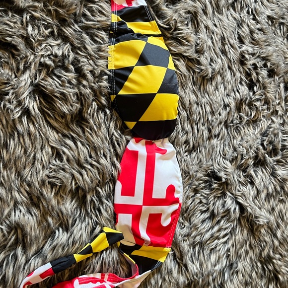 Maryland Flag Bikini Top Size Medium - Picture 3 of 4